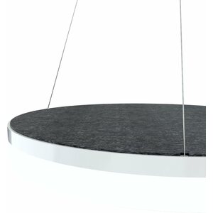 Valaisin Grönlund Kattovalaisin Acoustic Circulo Ø60cm LED 36W 4000K Tummanharmaa