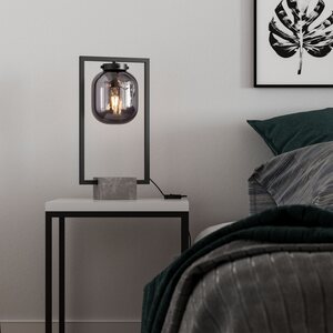 Sessak Lighting Dixton pöytävalaisin Savunharmaa E27 Max. 40W IP20