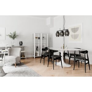 Sessak Lighting Ebbot 29cm pöytävalaisin savunharmaa E27 Max. 25W IP20