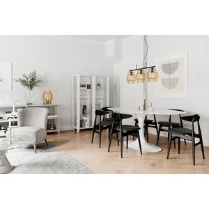 Sessak Lighting Ebbot 37cm pöytävalaisin amber E27 Max. 25W IP20