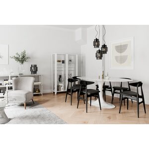 Sessak Lighting Ebbot 37cm pöytävalaisin amber E27 Max. 25W IP20