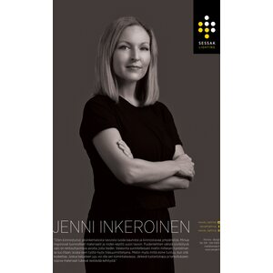 Sessak Lighting Lehmus design-riippuvalaisin mattamusta