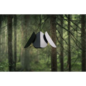 Sessak Lighting Lehmus design-riippuvalaisin mattamusta