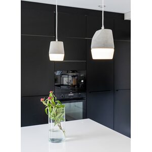 Sessak Lighting Louhi design-riippuvalaisin betoninvärinen / valkoinen E27 Max. 15W IP20