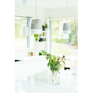 Sessak Lighting Louhi design-riippuvalaisin betoninvärinen / valkoinen E27 Max. 15W IP20