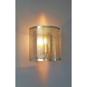Sessak Lighting Hermine seinävalaisin mattamessinki E14 Max. 40W IP20