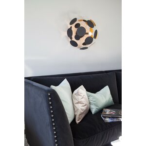 Sessak Lighting Planet seinävalaisin hiekanmusta 2 x E14 Max. 40W IP20