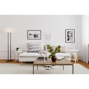 Sessak Lighting Luton lattiavalaisin musta/valkoinen 2 X E27 Max. 40W IP20