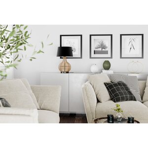 Sessak Lighting Granada pöytävalaisin luonnonvärinen/musta E27 Max. 40W IP20