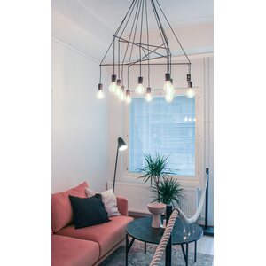 Sessak Lighting Pisces 12-os riippuvalaisin musta 12 X E27 Max. 40W IP20