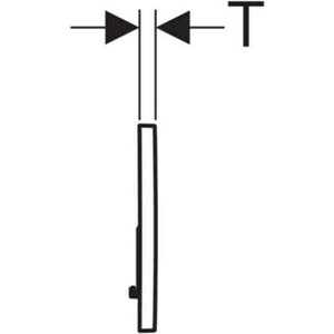 Geberit Huuhtelupainike Sigma01 2-H jalomessinki galvanoitu