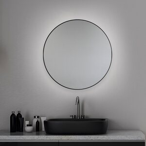 Muatoa valopeili hohto ø600mm led 19W musta