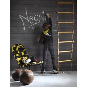 Tapetit.fi Good Vibes non-woven liitutaulutapetti musta