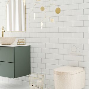 Woodio Soft 40 ilman hanapaikkaa, Polar glossy, valkoinen