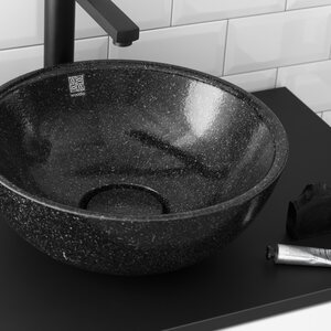 Woodio Malja-allas Soft 40 ilman hanapaikkaa, Char glossy, black