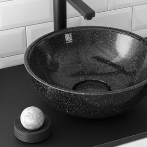 Woodio Malja-allas Soft 40 ilman hanapaikkaa, Char glossy, black