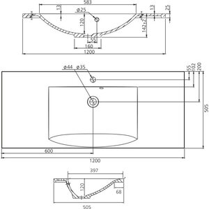 Grip Jojo 120 valumarmoriallas 1200x505mm
