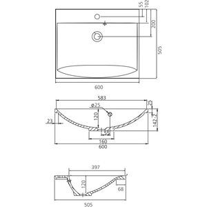 Grip Jojo 60 valumarmoriallas 600x505mm