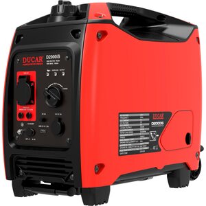 Ducar D2000iS 230V bensiini aggregaatti 1800W renkailla ja vetokahvalla