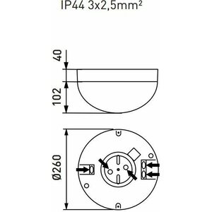 Alppilux Yleisvalaisin AVR4 IP44 A60 60W
