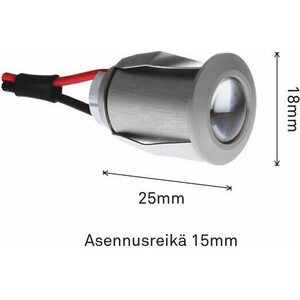 Saas Instruments Led-valaisinsetti Highline sauna 6kpl 3W 3000K