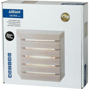 Airam Saunavalaisin Sauna led SQ IP65 8W/827 terveleppä