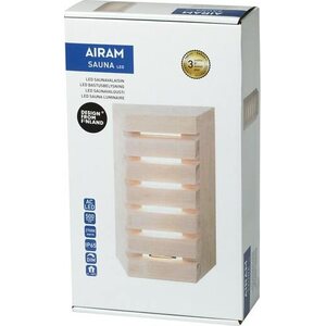 Airam Saunavalaisin Sauna led VERT IP65 8W/827 terveleppä