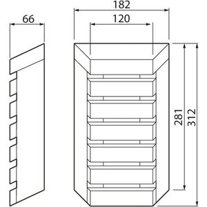 Airam Saunavalaisin Sauna led VERT IP65 8W/827 terveleppä