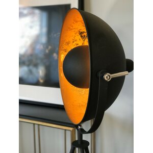Sessak Lighting Lattiavalaisin Captain Mini musta kulta