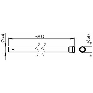 Allaway Pölyputki Allaway 0,6m/44mm