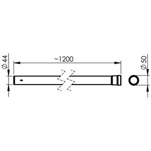 Allaway Pölyputki Allaway 1,2m/44mm