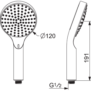Oras Hydractiva Digital 242405 käsisuihku, bluetooth
