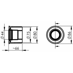 Allaway Muunnisholkki Allaway 44x75/80mm