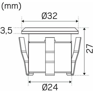 Hidealite Maavalaisin Decklight Garden IP67 12V 4x5lm 4,5W Kit