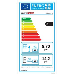 Keskuslämmitysliesi Alfa Term 20kW valkoinen oikeakätinen