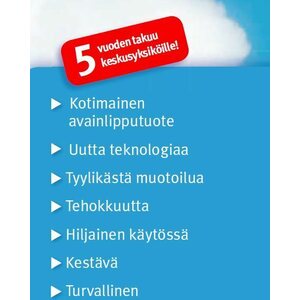 Puzer Keskusyksikkö Aino LCD valkoinen Puzer