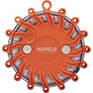 Mareld Glow Varoitusvalo vilkulla, iskunkestävä, ladattava IP67 6kpl, oranssi