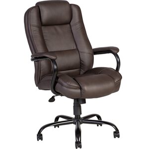 Office4You Työtuoli ELEGANT XXL keinonahkaverhoilu, synkronimekanismi, kaasujousella, ruskea
