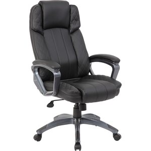 Office4You Työtuoli HOWARD keinonahkaverhoilu, synkronimekanismi, kaasujousella, musta