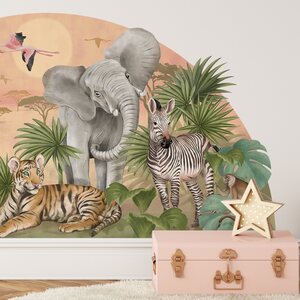 Pastelowe Safari-sisustustarra 161x79cm