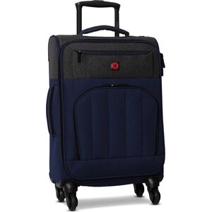 Swissbrand Logan cabin-laukku S, pehmeä, tummansininen/grafiitti 39L