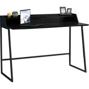 Työpöytä HELENA 120x60xK88cm tammiviilutettua kalustelevyä, musta