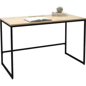 Työpöytä HELENA 120x60xK75cm tammiviilutettua kalustelevyä, vaaleanruskea
