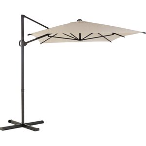 Home4you Aurinkovarjo ROMA MINI 2x3m, musta alurunko, beige varjo