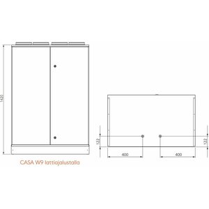Swegon Ilmanvaihtokone W9 Smart 900W auto RH <450 m2 (Oikea)