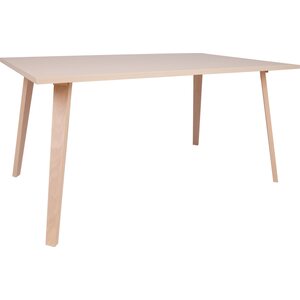 Ruokapöytä ADORA 150x90x73cm, pyökkirunko, viilutettu, beige