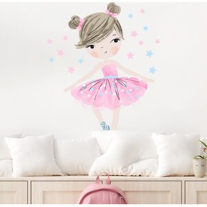 Pastelowe Ballerina-sisustustarra 90cm, vaaleanpunainen