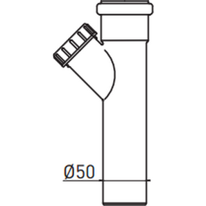 Prevex Vesilukon puhdistusyhde 12560 50mm