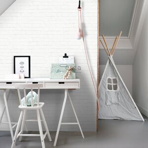 Tapetit.fi Brooklyn Bridge tapetti tiiliseinä, valkoinen