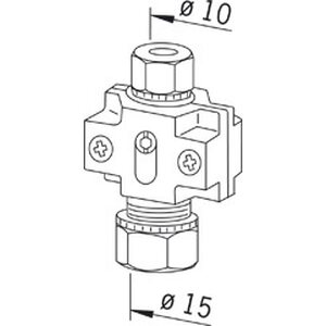 Oras Kuulasulkuventtiili 15x10mm,Oras 281106 pidikkein